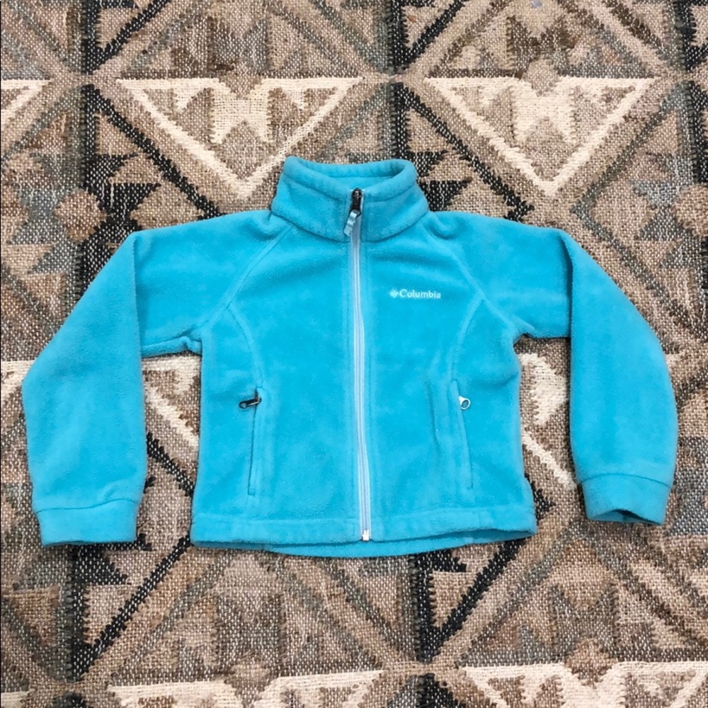 Columbia girls fleece zip up jacket